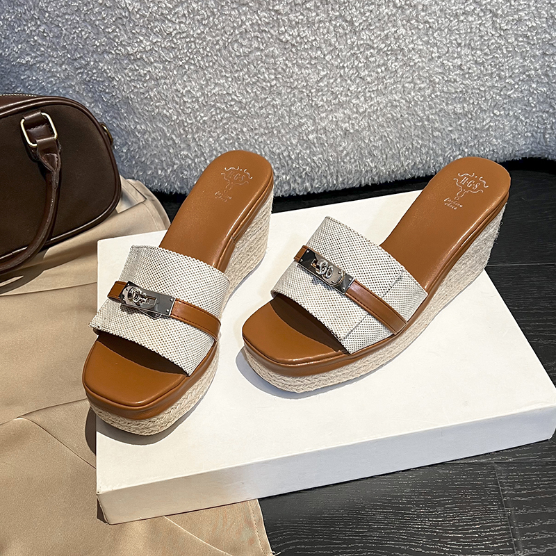 2026-summer-new-linen-strap-buckle-slippers-for-women-wedge-heel-open-toe-non-slip-high-heel-casual-sandals_3 2026 Summer New Linen Strap Buckle Slippers for Women Wedge Heel Open Toe Non-Slip High Heel Casual Sandals