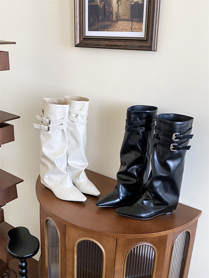 sheepskin-style-pointed-toe-belt-buckle-high-heel-tube-boots-women-2026-new-pleated-stacked-boots-long-boots_1 Sheepskin Style Pointed Toe Belt Buckle High Heel Tube Boots Women 2026 New Pleated Stacked Boots Long Boots