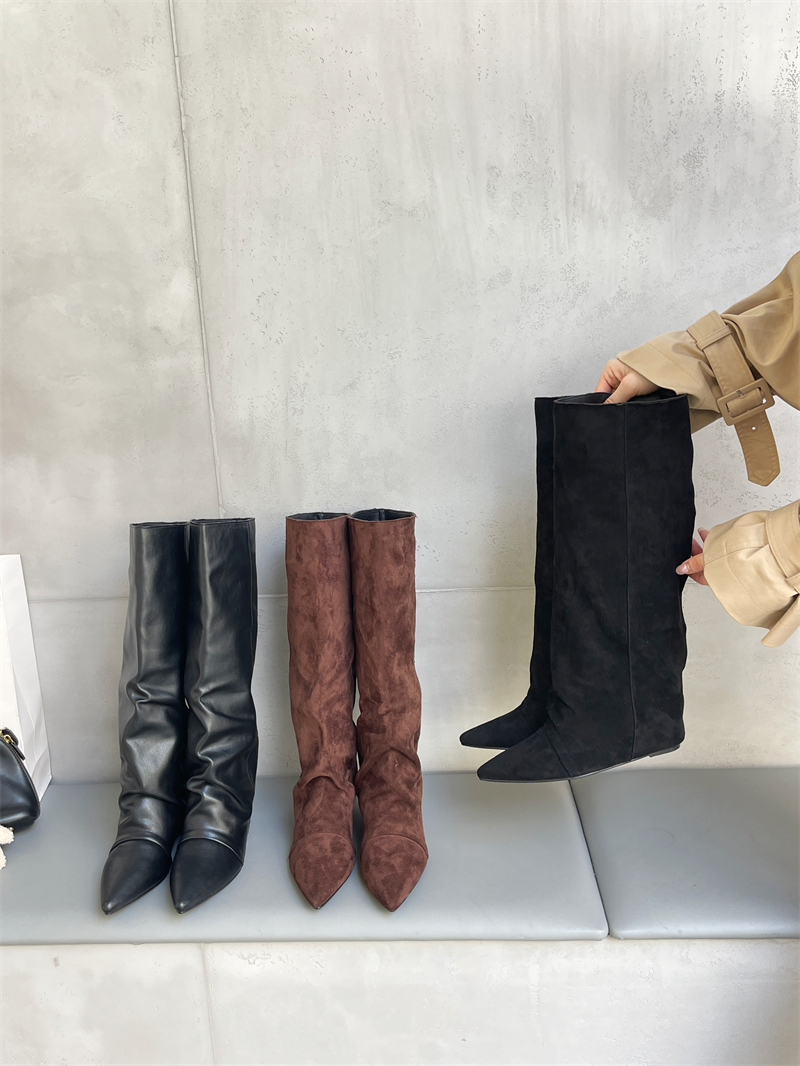 womens-long-boots-2026-autumn-winter-new-pointed-toe-high-heel-wedge-french-straight-high-boots_1 Women's Long Boots 2026 Autumn Winter New Pointed Toe High Heel Wedge French Straight High Boots